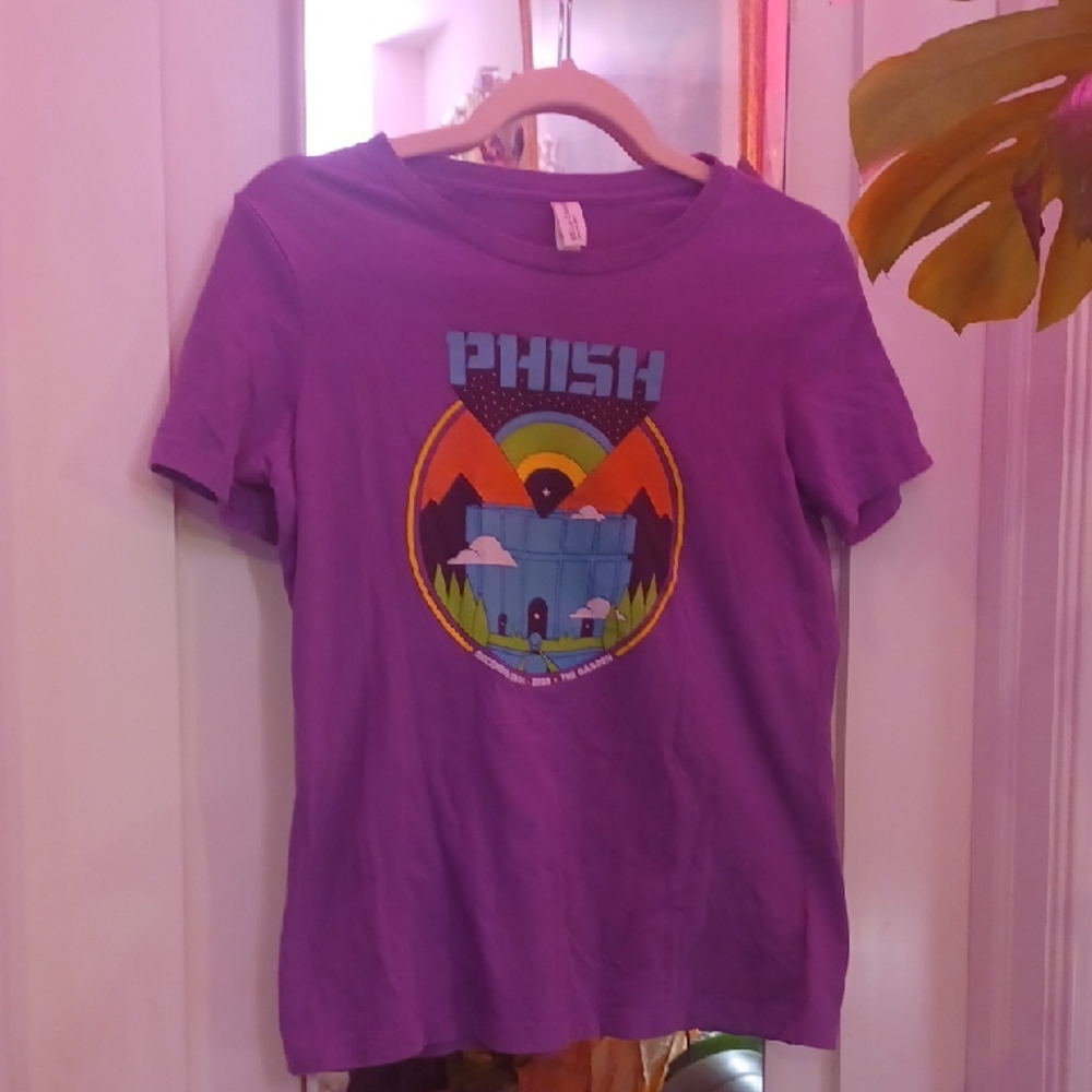 PHISH by Bella Canvas Purple Graphic Babydoll Tee sz.S